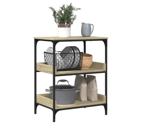 Köögikäru, Sonoma Tamm, 60 X 41 X 80,5 cm Tehispuit