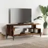 Tv Spintelė, Dūminė, 102X40X41cm Apdirbta Mediena Ir Plienas Tv Spintelė, Dūminė, 102X40X41cm Apdirbta Mediena Ir Plienas