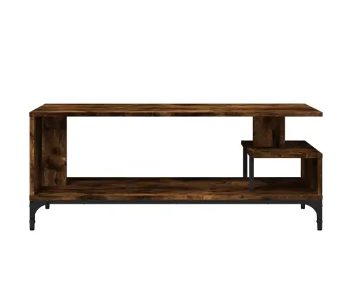 Tv Spintelė, Dūminė, 102X40X41cm Apdirbta Mediena Ir Plienas Tv Spintelė, Dūminė, 102X40X41cm Apdirbta Mediena Ir Plienas