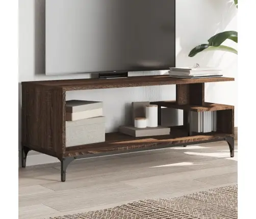 Telerikapp, Pruun Tamm, 102X40X41 cm Tehispuit Ja Teras