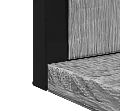 Vonios Veidrodis Su Lentyna, Pilkas Ąžuolo, 50X12X60cm Mediena