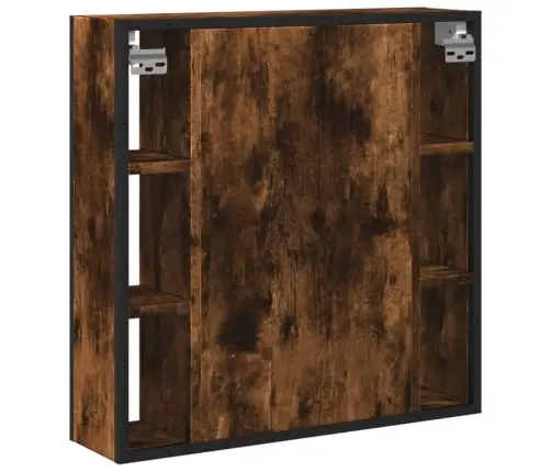 Vannasistabas Spoguļskapītis, Ozolkoka Krāsa, 60X16X60 Cm Vidaxl