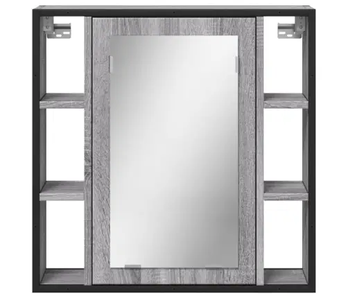 Vannitoa Peegelkapp, Hall Sonoma Tamm, 60X16X60 cm Tehispuit