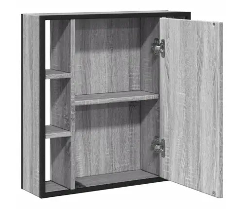 Vannitoa Peegelkapp, Hall Sonoma Tamm, 60X16X60 cm Tehispuit