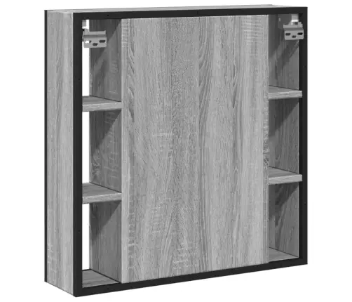 Vannitoa Peegelkapp, Hall Sonoma Tamm, 60X16X60 cm Tehispuit