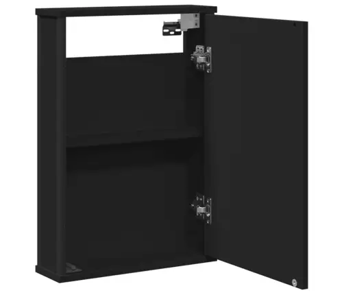 Vannasistabas Spoguļskapītis, Melns, 42X12X60 Cm Vidaxl