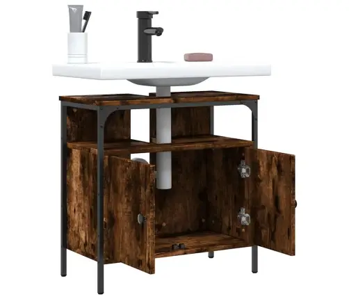 Spintelė Praustuvui, Dūminė, 60X30X60cm Apdirbta Mediena