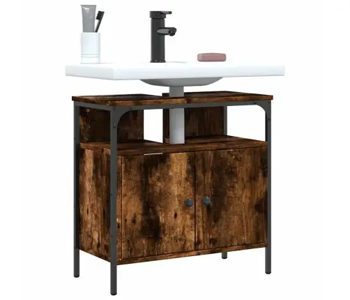 Spintelė Praustuvui, Dūminė, 60X30X60cm Apdirbta Mediena