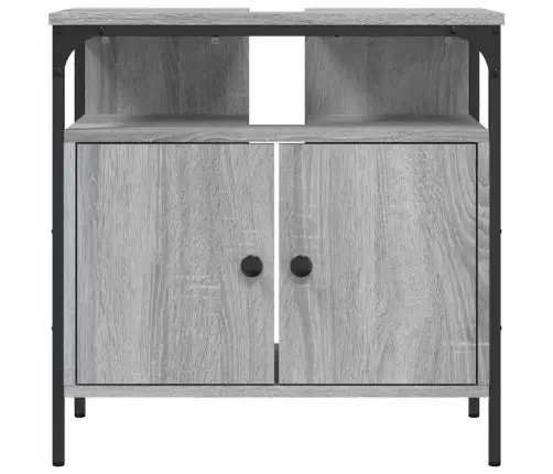 Spintelė Praustuvui, Pilka Ąžuolo, 60X30X60cm Apdirbta Mediena