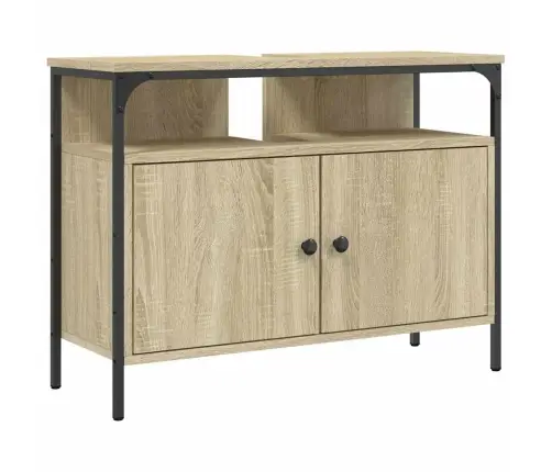 Izlietnes Skapītis, Koka Krāsa, 80X30X60 Cm, Inženierijas Koks Vidaxl