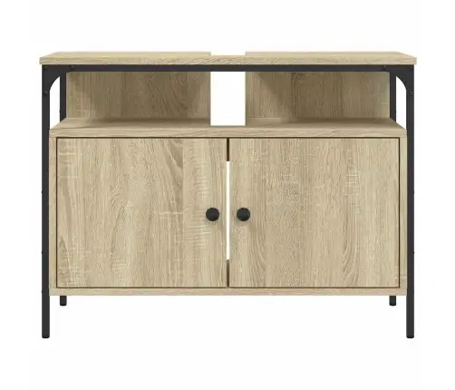 Izlietnes Skapītis, Koka Krāsa, 80X30X60 Cm, Inženierijas Koks Vidaxl