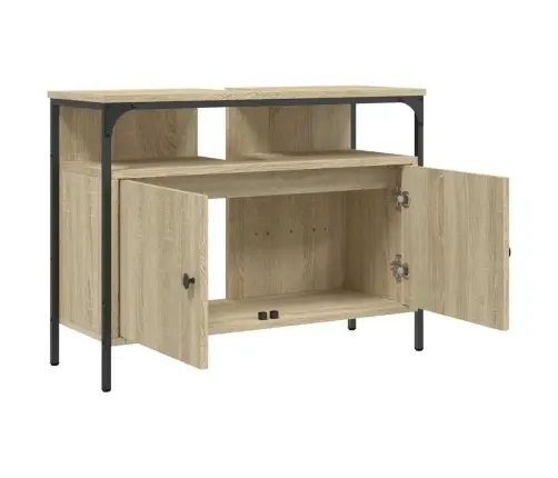 Izlietnes Skapītis, Koka Krāsa, 80X30X60 Cm, Inženierijas Koks Vidaxl