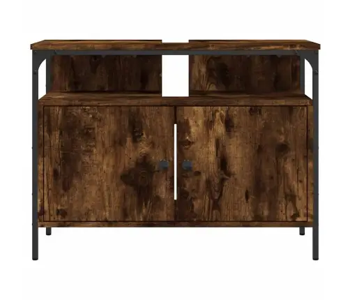 Spintelė Praustuvui, Dūminio Ąžuolo, 80X30X60cm Mediena