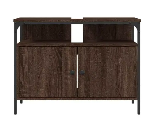 Izlietnes Skapītis, Brūns, 80X30X60 Cm, Inženierijas Koks Vidaxl