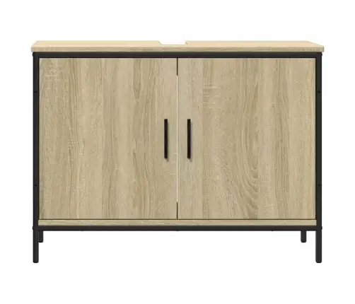 Spintelė Praustuvui, Ąžuolo, 80X30X60cm Apdirbta Mediena