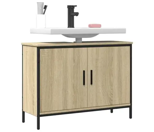 Spintelė Praustuvui, Ąžuolo, 80X30X60cm Apdirbta Mediena