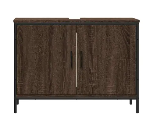 Spintelė Praustuvui, Ruda Ąžuolo, 80X30X60cm Apdirbta Mediena