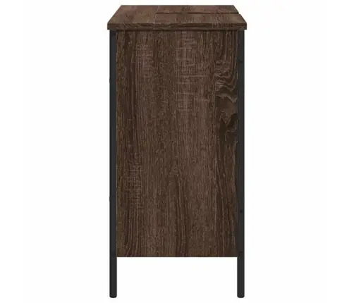 Spintelė Praustuvui, Ruda Ąžuolo, 80X30X60cm Apdirbta Mediena