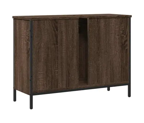 Spintelė Praustuvui, Ruda Ąžuolo, 80X30X60cm Apdirbta Mediena