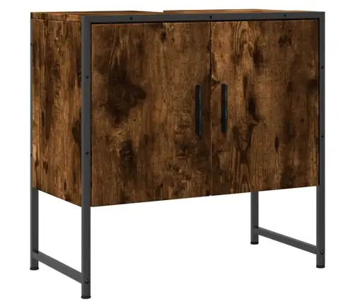 Spintelė Praustuvui, Dūminė, 60X33X60cm Apdirbta Mediena