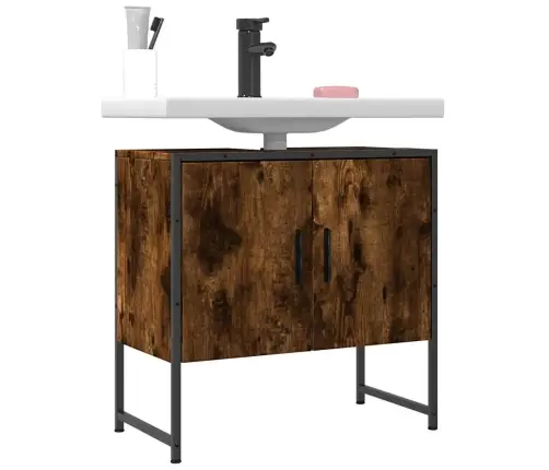 Spintelė Praustuvui, Dūminė, 60X33X60cm Apdirbta Mediena