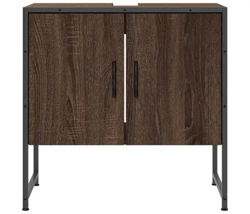 Izlietnes Skapītis, Brūns, 60X33X60 Cm, Inženierijas Koks Vidaxl