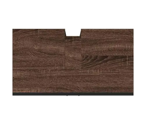 Izlietnes Skapītis, Brūns, 60X33X60 Cm, Inženierijas Koks Vidaxl