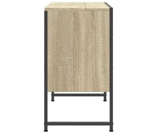 Vannitoakapp Valamu, Sonoma Tamm, 80 X 33 X 60 cm Tehispuit