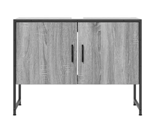 Vannitoakapp Valamu, Hall Sonoma Tamm, 80X33X60 cm Tehispuit