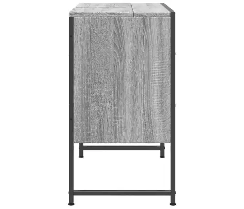 Vannitoakapp Valamu, Hall Sonoma Tamm, 80X33X60 cm Tehispuit