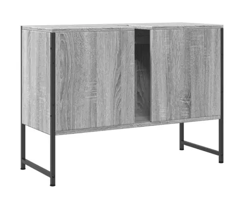 Vannitoakapp Valamu, Hall Sonoma Tamm, 80X33X60 cm Tehispuit