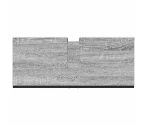 Vannitoakapp Valamu, Hall Sonoma Tamm, 80X33X60 cm Tehispuit