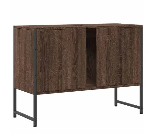 Izlietnes Skapītis, Ozola, 80X33X60 Cm, Inženierijas Koks Vidaxl