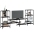 Tv Skapītis, Melns, 206,5X28,5X95 Cm, Inženierijas Koks Vidaxl