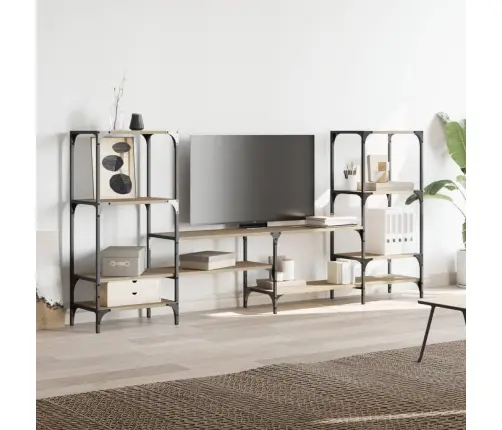 Televizoriaus Spintelė, Ąžuolo, 206,5X28,5X95cm Mediena