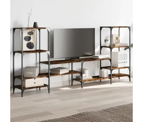 Tv Skapītis, Koka Krāsa, 206,5X28,5X95 Cm, Inženierijas Koks Vidaxl