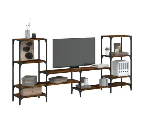 Tv Skapītis, Koka Krāsa, 206,5X28,5X95 Cm, Inženierijas Koks Vidaxl