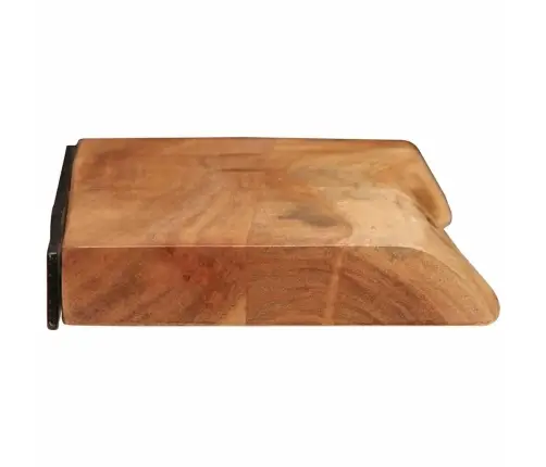 Sieninės Lentynos, 2Vnt., 80X20X3,5cm Akacijos Masyvas