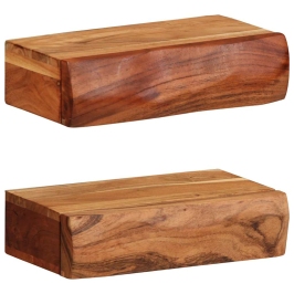 Sieninės Lentynos, 2Vnt., 30X17X8cm Akacijos Masyvas