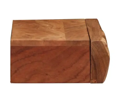 Sienas Plaukti, 2 Gab., 40X17X8 Cm, Akācijas Masīvkoks Vidaxl