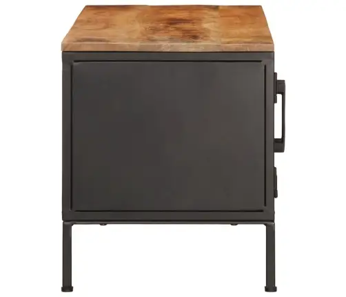 Televizoriaus Spintelė, 110X35X40cm Neapdorotas Mango Masyvas