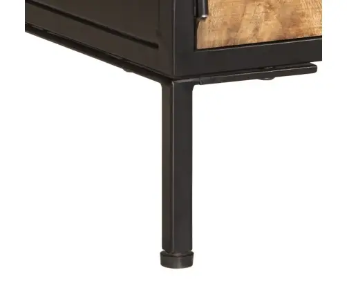 Televizoriaus Spintelė, 110X35X40cm Neapdorotas Mango Masyvas