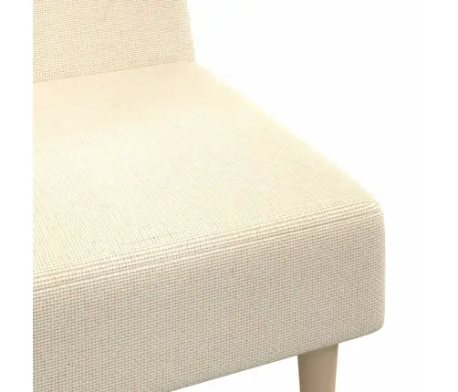 2-Vietīga Dīvāngulta, Krēmkrāsas Audums Vidaxl