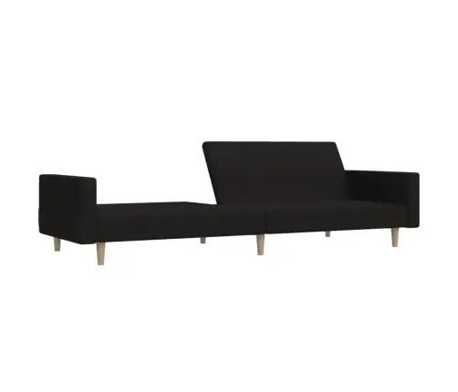Dvivietė Sofa-Lova, Juodos Spalvos, Audinys