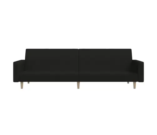 Dvivietė Sofa-Lova, Juodos Spalvos, Audinys