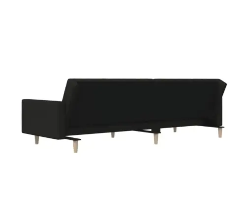 Dvivietė Sofa-Lova, Juodos Spalvos, Audinys