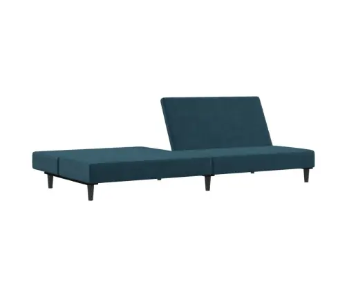 2-Vietīga Dīvāngulta, Zils Samts Vidaxl
