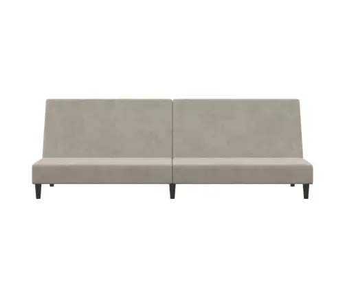 2-Vietīga Dīvāngulta, Gaiši Pelēks Samts Vidaxl