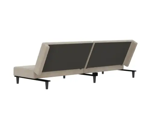 2-Vietīga Dīvāngulta, Gaiši Pelēks Samts Vidaxl