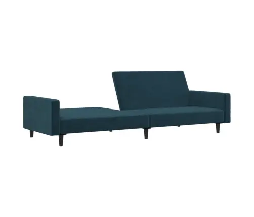 2-Vietīga Dīvāngulta, Zils Samts Vidaxl